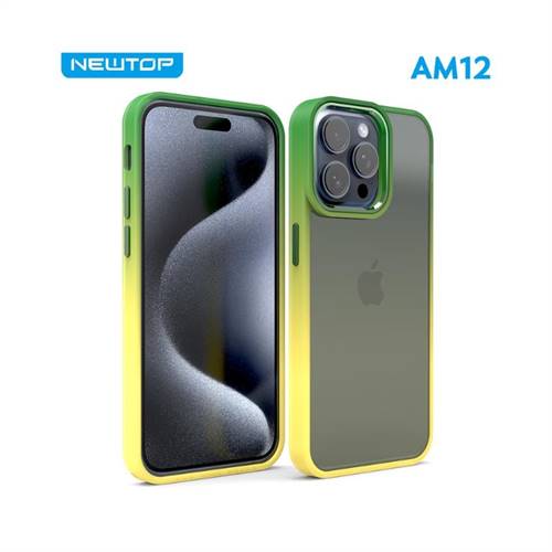 NEWTOP am12 cover duo croma iphone 15 Giallo